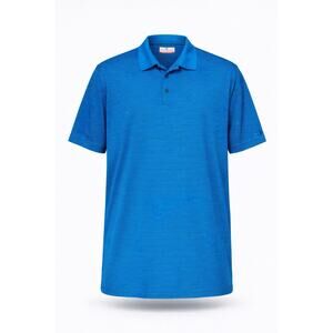 Grand Slam Performance Polo Shirt Men’s XXLT Blue Striped Golf Shirt